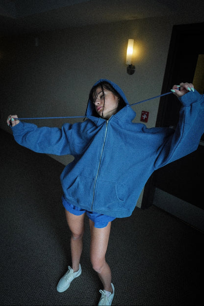 BLEU VESTE OVERSIZED - DARING