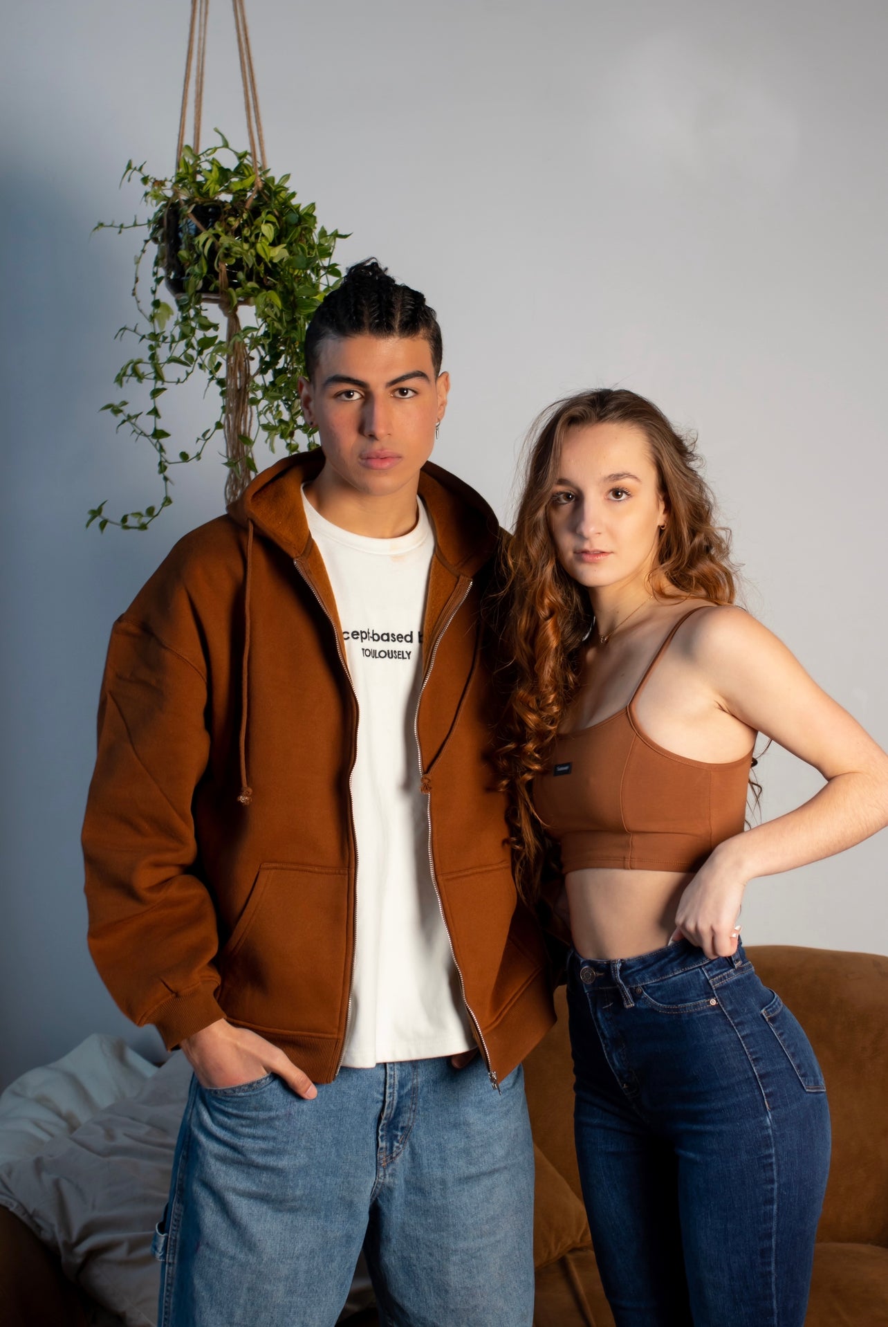 BROWN OVERSIZED JACKET - DARING