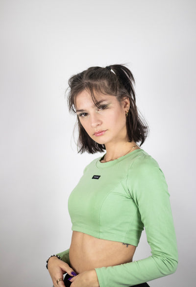 LONG SLEEVE CROP TOP - DARING