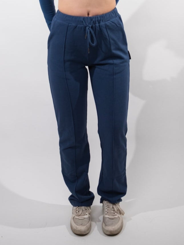 BLUE STRAIGHT PANTS - DARING