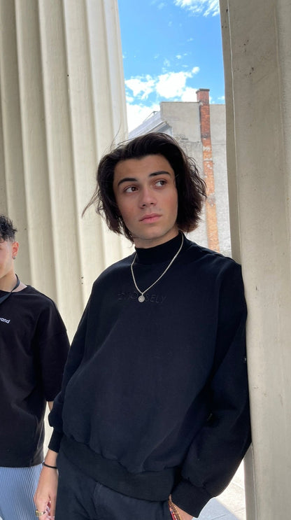 BLACK NECK SWEATSHIRTS