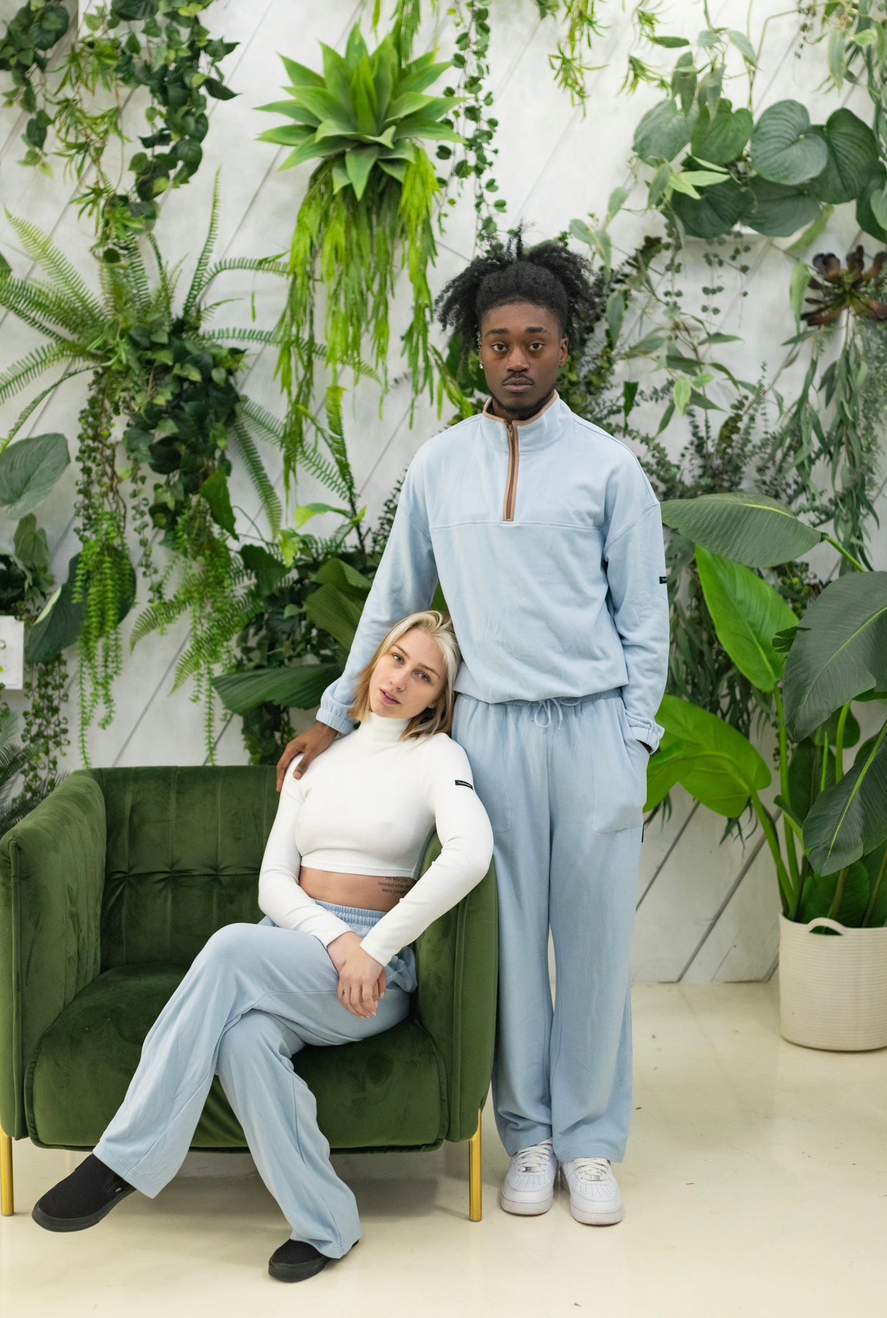 BLEU PANTALONS DOUX - HUG