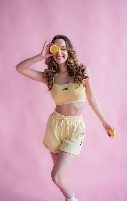 LIGHT YELLOW SHORTS - SIMPLICITY