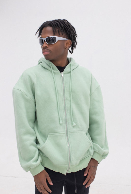 SAGE GREEN OVERSIZED JACKET - DARING