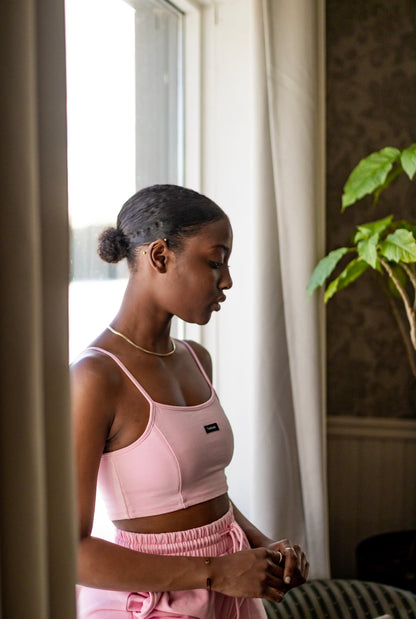 ROSE BÉBÉ CAMI CROP TOP